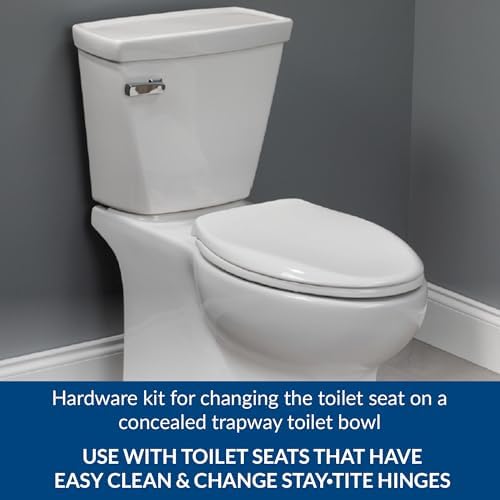 Mayfair Concealed Trapway Toilet Seat Fastening Kit White 1