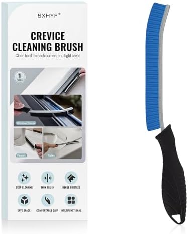 SXhyf Hard Bristle Crevice Cleaning Brush - Multifunctional Gap Tool for Kitchen Bathroom
