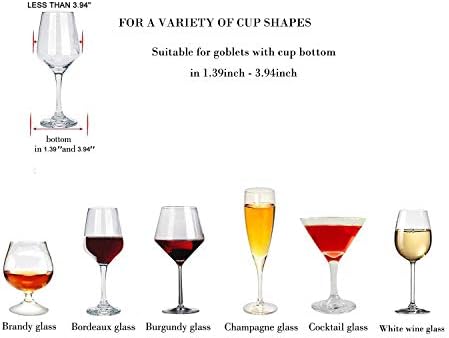 MATILODI Wine Glass Rack with 3 Rows Gold