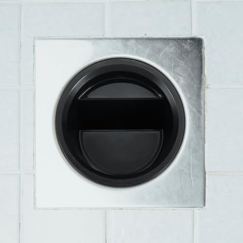 Uxcell Floor Drain Anti Odor Core 4Pcs Black
