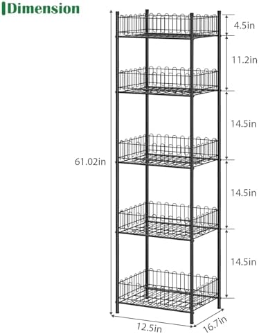 OYEAL 5 Tier Soda Can Organizer for Pantry Kitchen