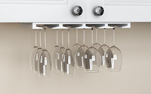 Rustic State 4 Sectional Stemware Rack Under Cabinet Mount