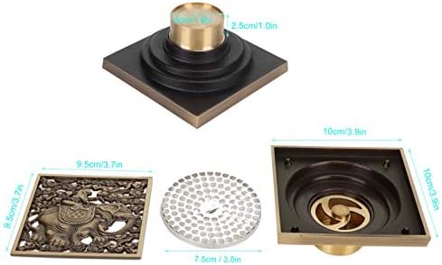Kuuleyn Copper Shower Drain Cover Kit for Bathroom and Kitchen