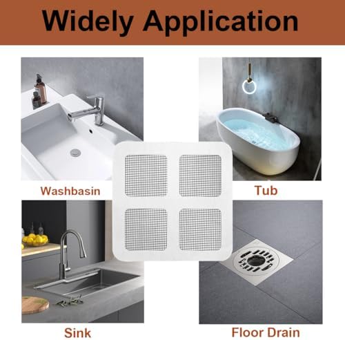 Zengerent 50Pc Disposable Shower Drain Hair Catcher