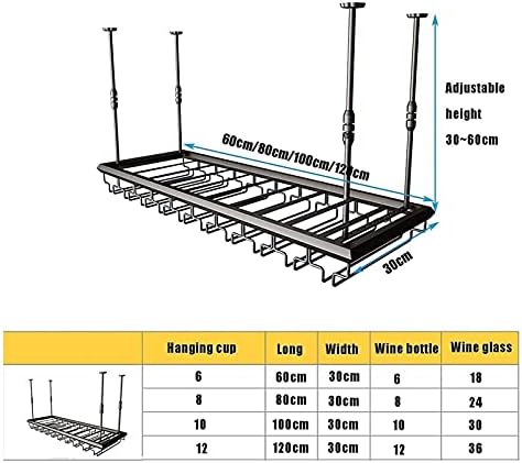 ULAINE Adjustable Iron Wine Rack 60cm