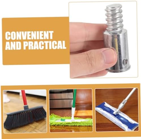 CALLARON 8pcs Threaded Broom Handle Tips for Mop Pole Replacement