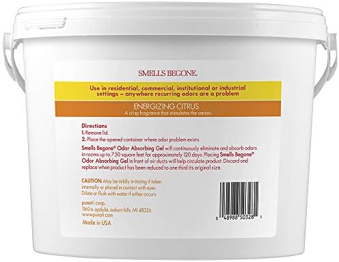 SMELLS BEGONE 1-Gallon Odor Absorber Gel - Citrus Scent 1