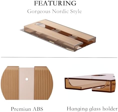 Vaisoeny 4 Pack Translucent Wine Glass Rack 1