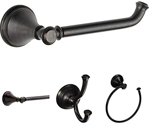 Delta Cassidy 4-Piece Venetian Bronze Bath Hardware Set