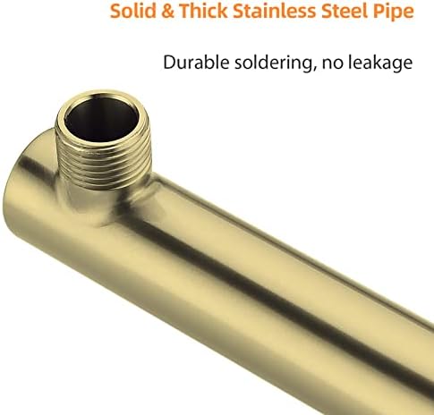 TRUSTMI Double Shower Head Manifold Splitter 2 Way Brushed Gold