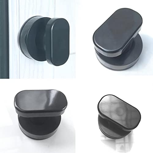 WANLIAN Black Trumpet Suction Cup Door Handle