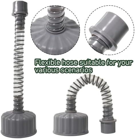 ZNTVW AC Drain Lines Cleaner Tool with Wet Vac Attachment Grey