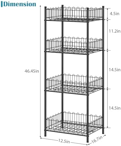 OYEAL 4-Tier Water Bottle Can Organizer for Kitchen Pantry