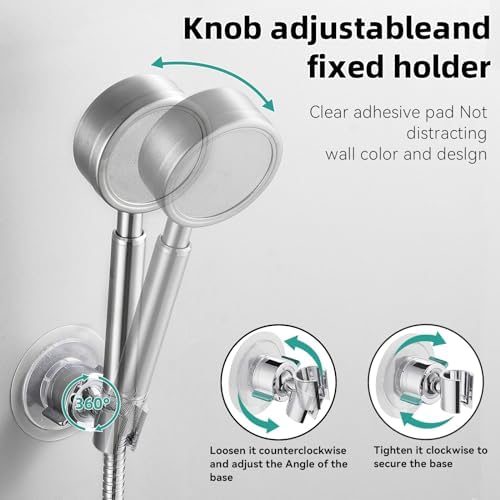 Cobbe Wall Mount Shower Head Holder - 360 Adjustable Chrome