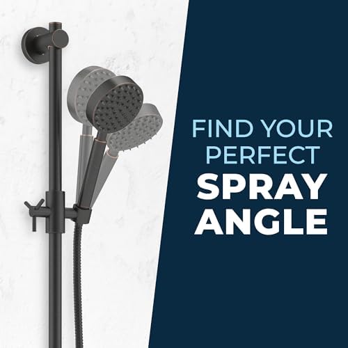 HammerHead Showers All Metal 275 Inch Slide Bar Set with Handheld Shower Head