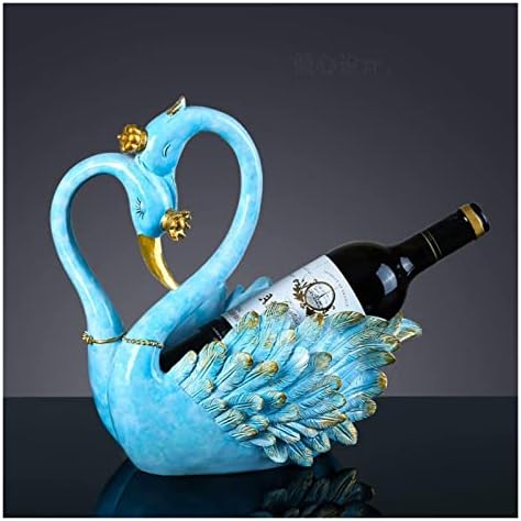 ALDEPO Swan Wine Rack Resin Countertop Decor