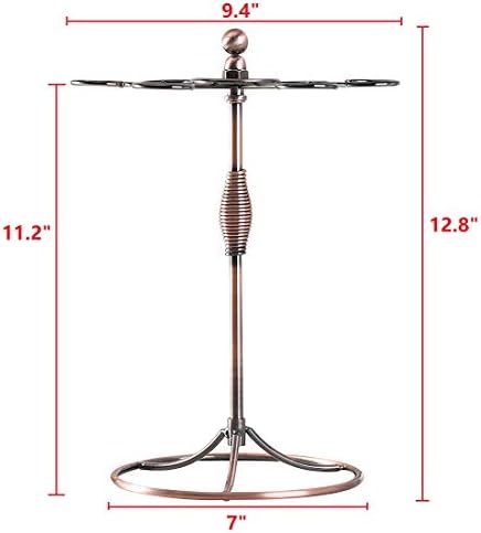 GeLive Bronze Wine Glass Holder Stand 6 Hooks