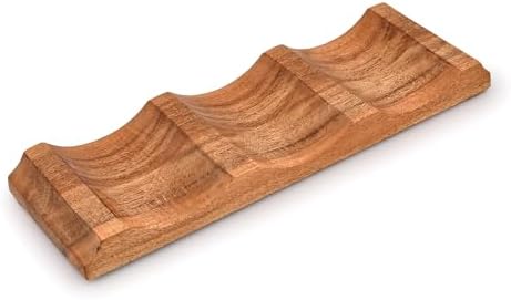 EDHAS Acacia Wood Tabletop Wine Rack Holder