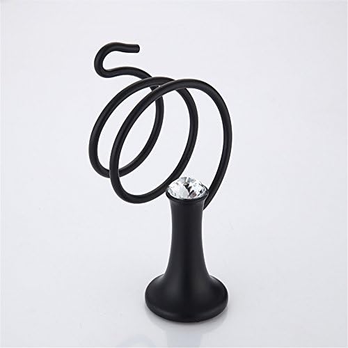Liaozy888 Black Alloy Crystal Hand Dryer Holder