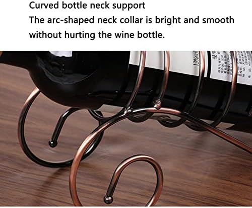 JUSHZ Iron Wine Rack with Strong Base and Elegant Design