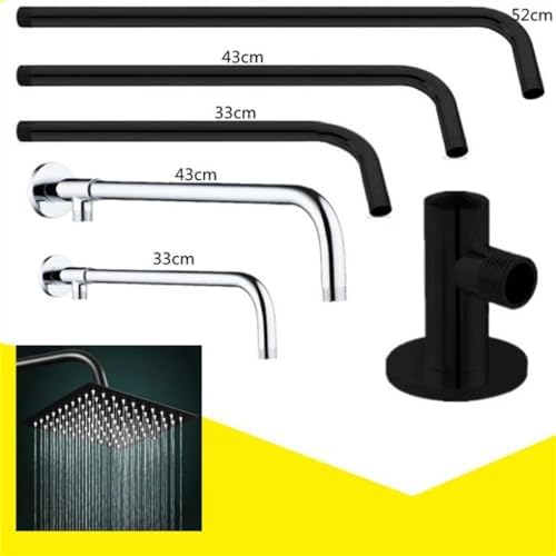 Stainless Steel Shower Arm with Chrome Finish
