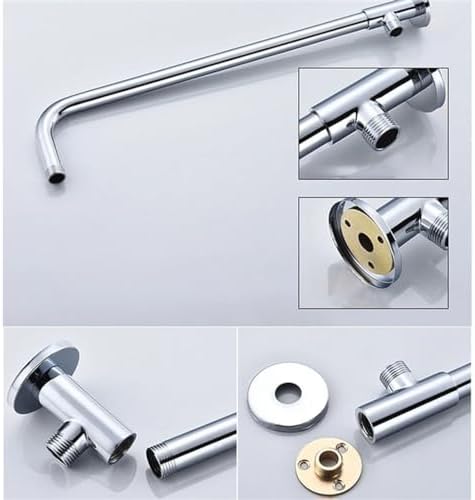 Adjustable Wall Mounted Shower Head Extension Arm 15Cm