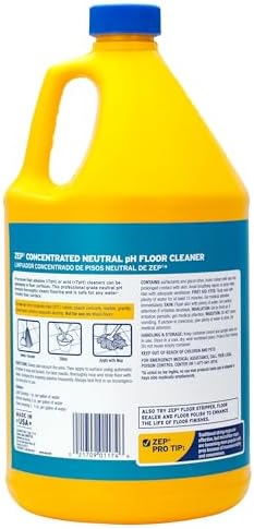Zep Neutral pH Floor Cleaner 1 Gallon Case of 4 1