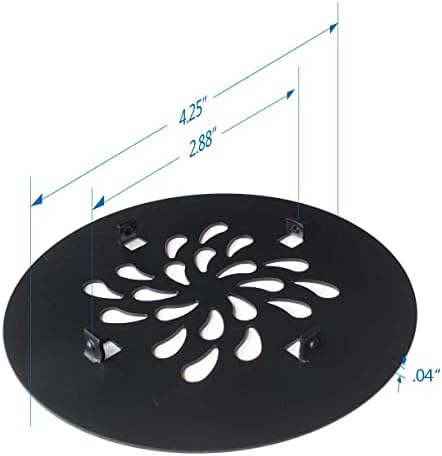 4-14 Round Shower Drain Cover - 304 Stainless Steel - Antique Brass