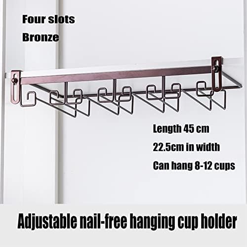WORDFUN Bronze Adjustable Stemware Holder 2 Rows