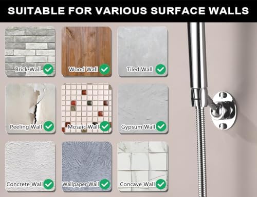 Adjustable Shower Head Holder with Chrome Finish 1