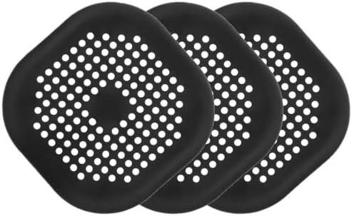 QSCFKL 3-Pack Shower Drain Hair Catcher with Suction Cup