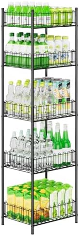 OYEAL 5 Tier Soda Can Organizer for Pantry Kitchen