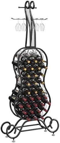 HavenlyYouth Freestanding Wine Rack for 32 Bottles