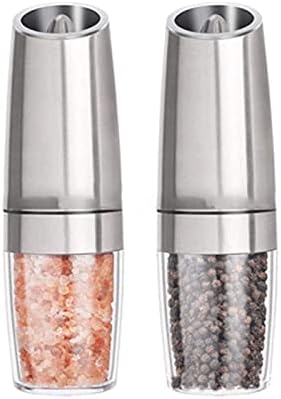 Electric Salt and Pepper Grinder Set with Gravity Sensor