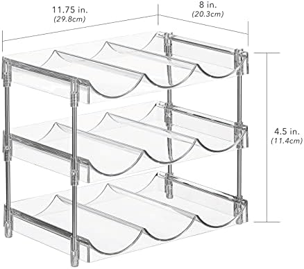 Nate Home 9-Bottle Organizer for Fridge Cabinet Pantry