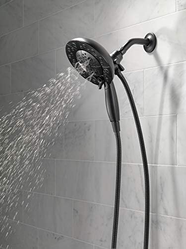 Delta H2Okinetic Dual Shower Head with Handheld Matte Black