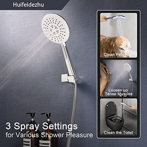 Huifeidezhu 3-in-1 Handheld Shower Head