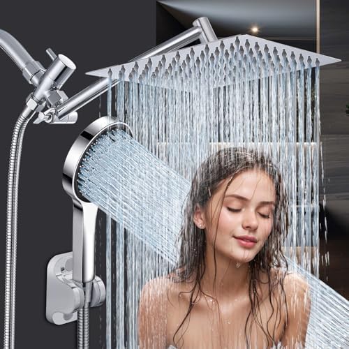 Nottia 10 Inch Rain Shower Head with Handheld Spray Combo 1