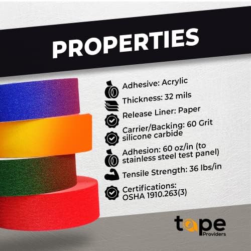 WOD ASTC32 Heavy Duty Anti Slip Tape - 3 Inch x 60 Ft
