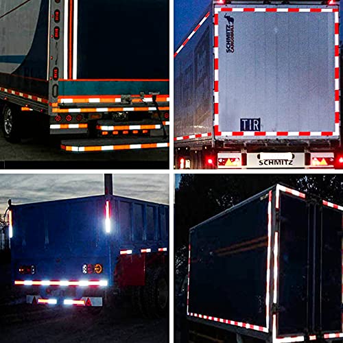 2 x 32 Reflective Safety Tape Red White