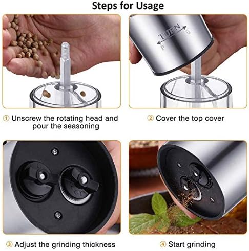 sdneNest 2 in 1 Salt and Pepper Grinder Set