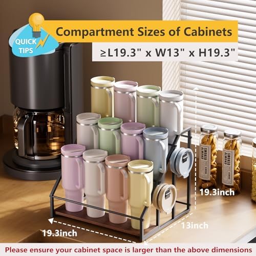 MOJOHAND Water Bottle Organizer 3 Tier Hold 12