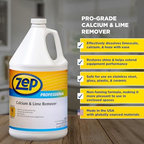 Zep Industrial Calcium and Lime Remover 128 oz Case of 4