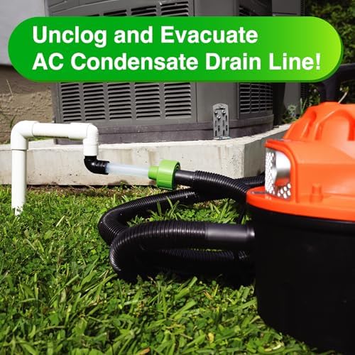EZVAC Universal AC Drain Line Cleaner Adapter 1