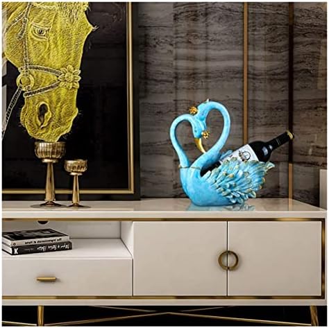 ALDEPO Swan Wine Rack Resin Countertop Decor