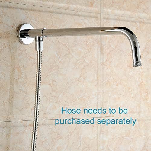 Gnimauhz 16 Inch Copper Shower Arm with Flange Chrome