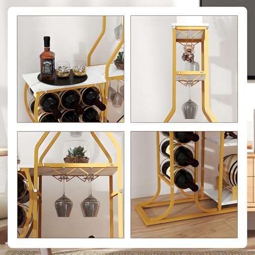 Mantianstar Freestanding Wine Rack with 11 Bottles Capacity
