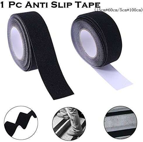 ULTECHNOVO Black Anti-Slip Tape 5cm x 10m Durable Safety Warning Tape