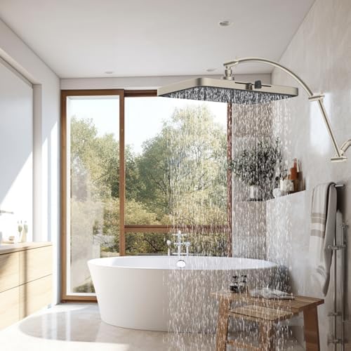 Hibbent 20 All Metal Shower Head Extension Arm