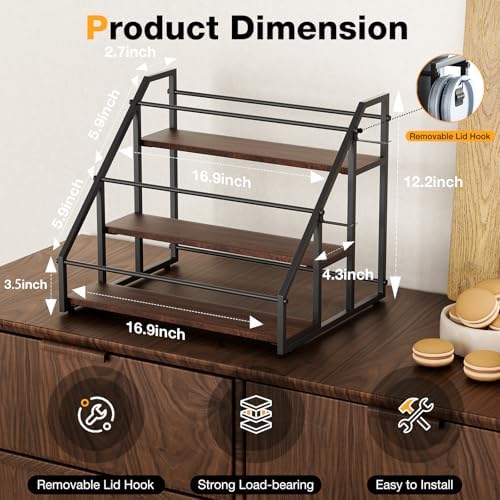 MOJOHAND Water Bottle Organizer 3 Tier Hold 12